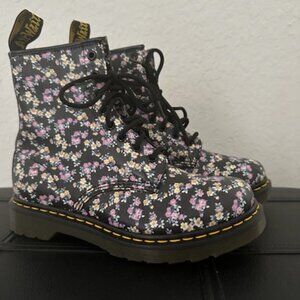 Dr. Martens Multi Floral Leather Boots
